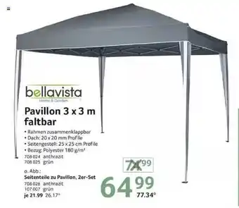 Selgros Bellavista Pavillon 3 X 3 M Faltbar Angebot