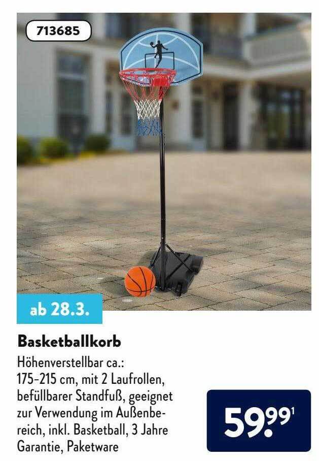 Basketballkorb Angebot bei Aldi Nord