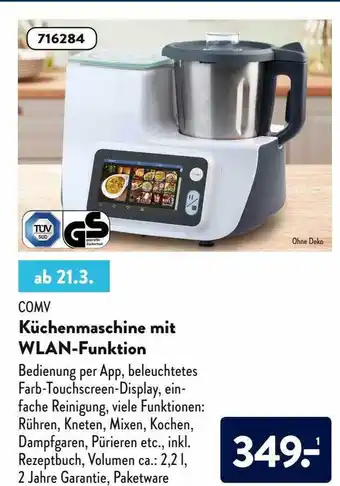 Aldi Nord Comv Küchenmaschine Mit Wlan-funktion Angebot