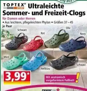 Norma Toptex Ultraleichte Sommer-und Freizeit-clogs Angebot