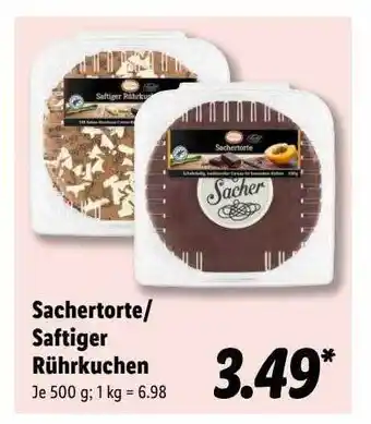 Lidl Sachertorte, Saftiger Rührkuchen Angebot