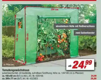 toom Baumarkt Tomatengewächshaus Angebot