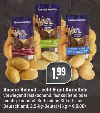 Edeka Neukauf Unsere Heimat echt & gut Kartoffeln 2,5kg Beutel Angebot