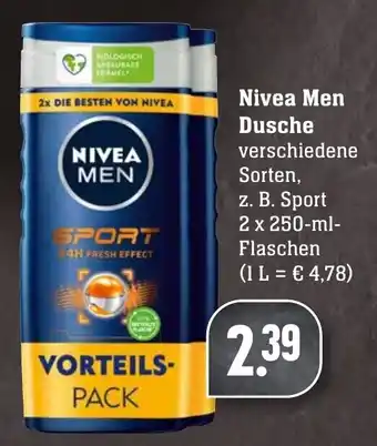 Edeka Neukauf Nivea Men Dusche 2x250 ml Flaschen Angebot