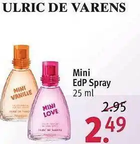 Rossmann Ulric De Varens Mini Edp Spray 25ml Angebot