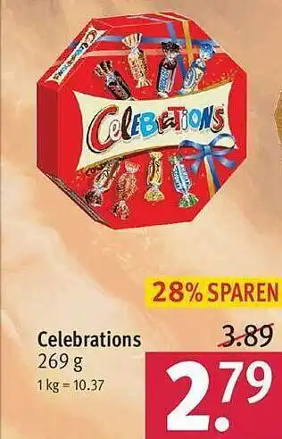 Rossmann Celebrations 269g Angebot