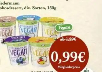 LPG Biomarkt Biedermann Chokosdessert 150g Angebot