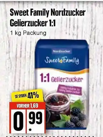 Edeka Frischemarkt Sweet Family Nordzucker Gelierzucker 1:1 Angebot