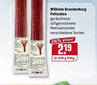 REWE Wilhelm Brandenburg Peitschen 100g Angebot