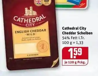 REWE Cathedral City Cheddar Scheiben 120g Angebot