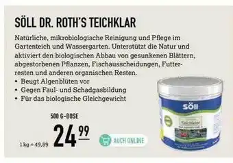 Kölle Zoo Söll Dr. Roth's Teichklar Angebot