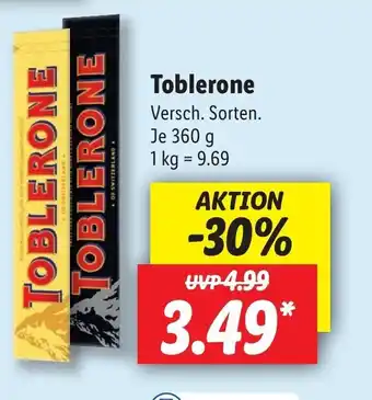 Lidl Toblerone 360g Angebot