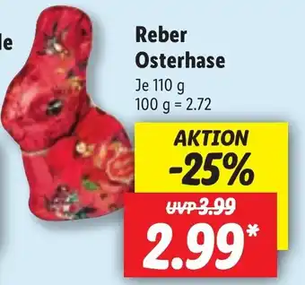 Lidl Reber osterhase 110g Angebot