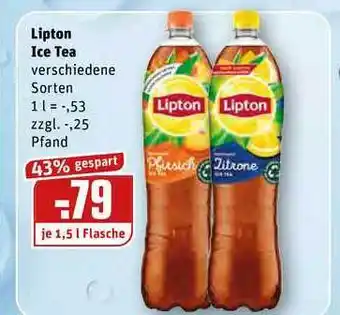 REWE Lipton Ice Tea 1.5 L Angebot