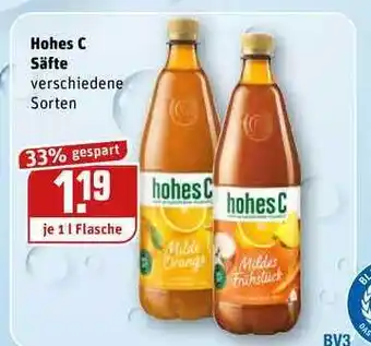 REWE Hohes C Säfte 1L Angebot