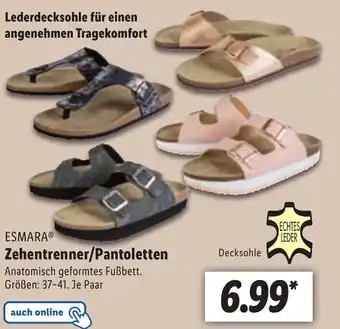 Lidl Zehentrenner/Pantoletten Angebot