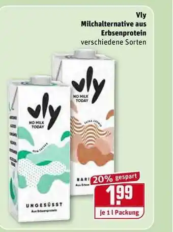 REWE Vly Milchalternative Aus Erbsenprotein 1L Angebot