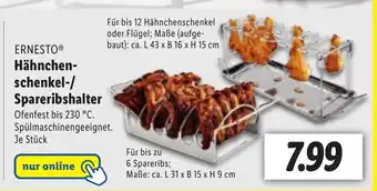 Lidl Ernesto Hahnchen-schenkel-/ Spareribshalter L31xB15xH9 cm Angebot