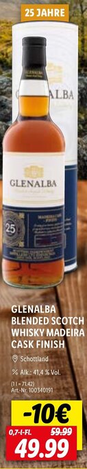 Lidl Glenalba blended scotch whisky madeira cask finish Angebot