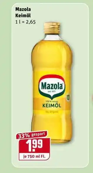 REWE Mazola Keimöl 750ml Angebot