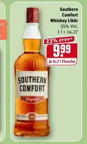 REWE Southern Comfort Whiskey Likör 0,7L Angebot