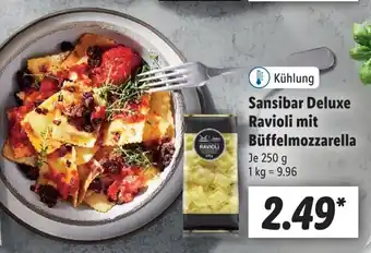 Lidl Sansibar Deluxe Ravioli mit Buffelmozzarella 250g Angebot