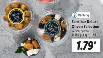 Lidl Sansibar Deluxe Oliven Selection 150g Angebot