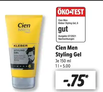 Lidl Cien Men Styling Gel Angebot