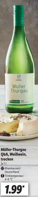 Lidl Muller-Thurgau QbA, WeiBwein, trocken Angebot