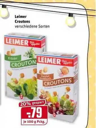 REWE Leimer Croutons 100g Angebot