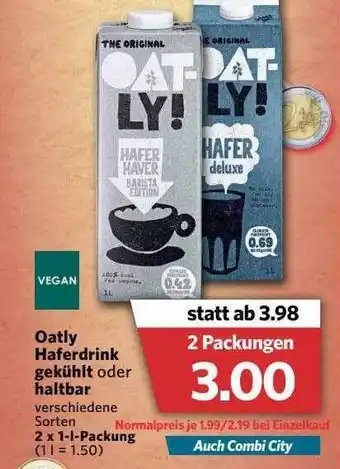 Combi Oatly Haferdrink Gekhült Oder Haltbar Angebot