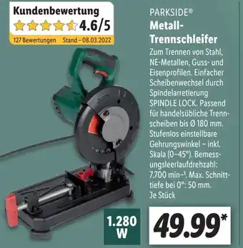 Lidl Metall-Trennschleifer Angebot