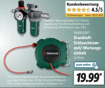 Lidl Druckluft-Schlauchtrommel/- Wartungseinheit Angebot