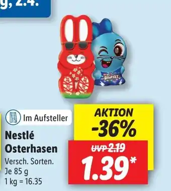 Lidl Nestle Osterhasen 85g Angebot