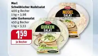 REWE Merl Schwäbischer Nudelsalat Oder Gurkensalat Angebot