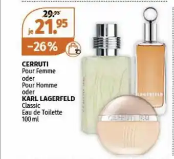 Müller Cerruti Pour Femme Oder Pour Homme Oder Karl Legerfeld Angebot