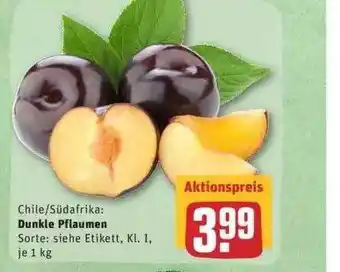 REWE Dunkle Pflaumen 1kg Angebot