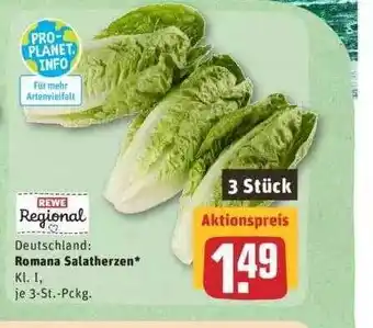 REWE Deutschland: Romana Salatherzen Angebot