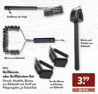 Aldi Süd BBQ Grillbürste oder Grillbürsten Set Angebot