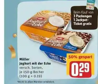 REWE Müller Joghurt Mit Der Ecke 150g Becher Angebot