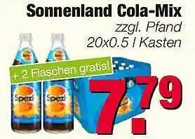 Edeka Scherer Sonnenland Cola Mix 20x0,5L Angebot