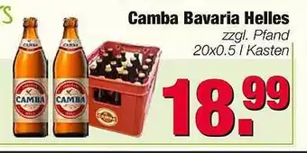 Edeka Scherer Camba Bavaria Helles 20x0,5L Angebot