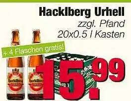 Edeka Scherer Hacklberg Urhell 20x0,5L Angebot