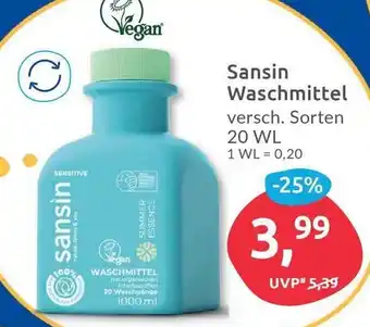 Budni Sansin Waschmittel 20WL Angebot