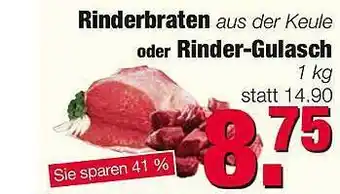 Edeka Scherer Rinderbraten Oder Rinder Gulasch 1kg Angebot