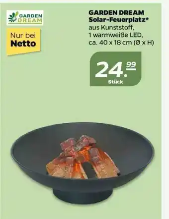 NETTO Garden Dream Solar-feuerplatz Angebot