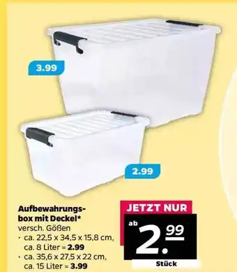 NETTO Aufbewahrungsbox Mit Deckel Angebot