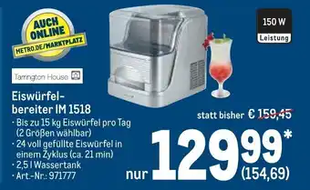 METRO Tarrington House Eiswürfelbereiter IM 1518 Angebot