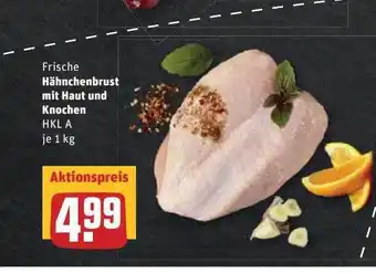 REWE Kaufpark Hähnchenbrust Mit Haut Und Knochen Angebot