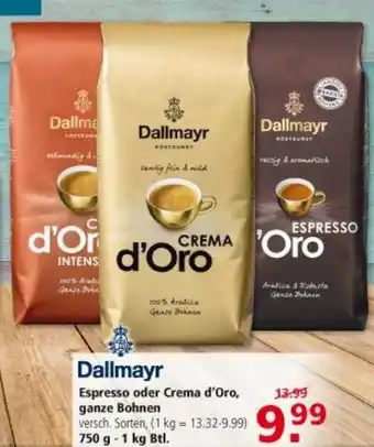 Multi Markt Dallmayr Espresso Oder Crema D'oro Ganze Bohnen Angebot